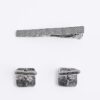 Black Bobble Cufflink Set