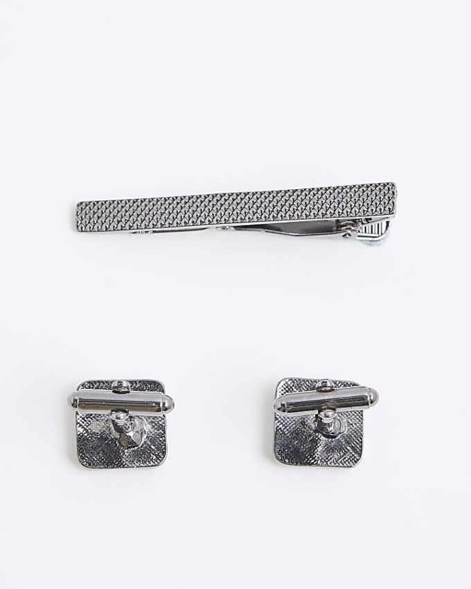 Black Bobble Cufflink Set