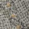 Black Boucle Cropped Waistcoat