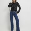 Black Boucle Faux Leather Trim Cardigan