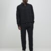 Black Boxy Fit Plisse Shirt
