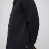 Black Boxy Fit Plisse Shirt