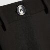Black Button Front Tapered Trousers