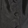 Black Button Puff Sleeve Top