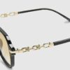 Black Chain Temple Navigator Sunglasses