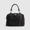 Black Charm Jacquard Monogram Holdall Bag