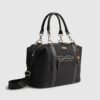 Black Charm Jacquard Monogram Holdall Bag