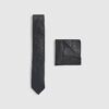 Black Checkerboard Tie Set