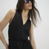 Black Column Midi Dress