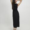 Black Column Midi Dress