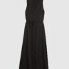 Black Column Midi Dress
