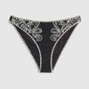 Black Cornelli Print Bikini Bottoms
