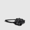 Black Corsage Flower Belt