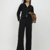 Black Cosy Button Through Cardigan