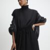 Black Cosy Hybrid Midi Dress
