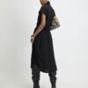 Black Cosy Hybrid Midi Dress