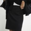 Black Cosy Mini Skirt
