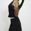 Black Cosy Mini Skirt