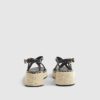 Black Cross Strap Sling Back Wedge Sandals