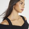 Black Cut Away Sweatshirt