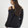 Black Cut Away Sweatshirt
