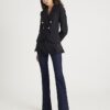 Black Double Breasted Military Blazer
