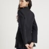 Black Double Breasted Military Blazer