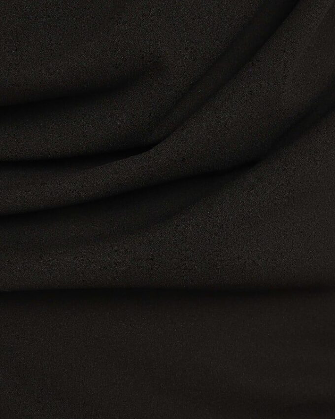 Black Drape Midi Dress