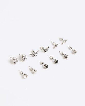 Black Eagle Motif Crystal Multipack Earrings