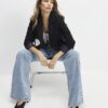 Black Edge To Edge Blazer