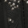 Black Embellished Neat Cardigan