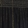 Black Embellished Stripe Beach Trousers