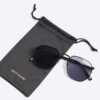 Black Embossed Metal Hexagon Sunglasses