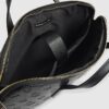 Black Embossed Monogram Print Laptop Case