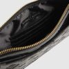 Black Embossed Monogram Travel Wallet