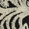 Black Embroidered Wide Leg Trousers