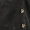 Black Faux Leather Asymmetric Skort