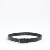 Black Faux Leather Belt