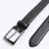 Black Faux Leather Belt