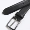 Black Faux Leather Belt