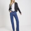 Black Faux Leather Biker Jacket