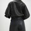 Black Faux Leather Elasticated Shorts