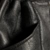 Black Faux Leather Elasticated Shorts