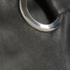 Black Faux Leather Eyelet Wrap Skort
