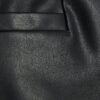 Black Faux Leather Flippy Skort