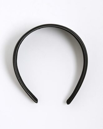 Black Faux leather headband