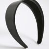 Black Faux leather headband
