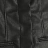 Black Faux Leather Sculpted Blazer