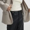 Black Faux Leather Wide Leg Trousers