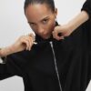 Black Faux Suede Bomber Jacket